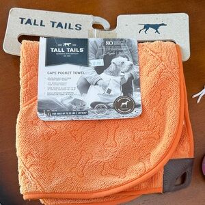 Tall Tails Orange Cape Pocket Towel for Dogs